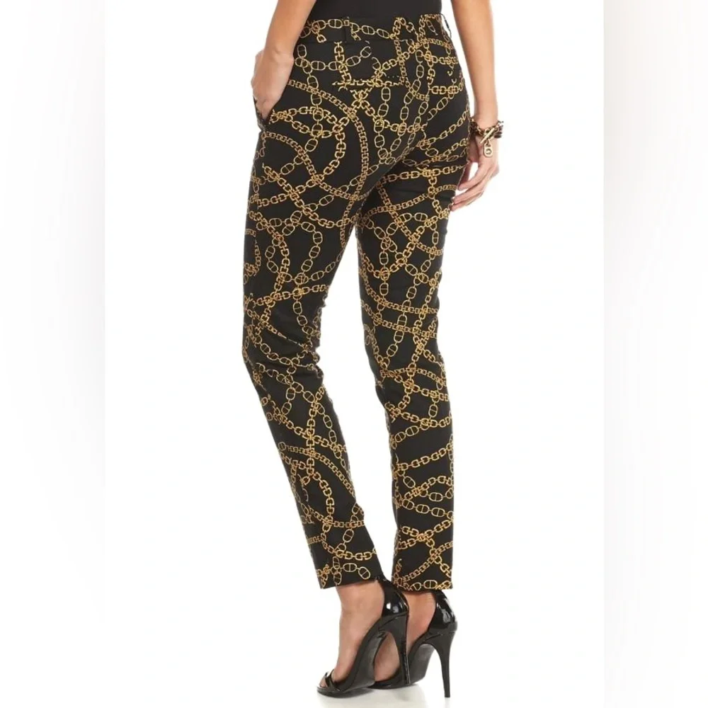 NWOT. MICHAEL Michael Kors. Keegan Chain Print Miranda Pants. Size 12.